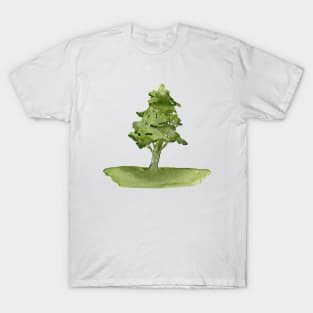 Pine tree. Watercolor Tree. Watercolor Pine, pine tree art T-Shirt